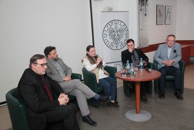 Dyskusja o filmie „Podwójnie wyklęty” na Przystanku Historia – Warszawa, 11 stycznia 2018. Fot. Piotr Życieński (IPN)