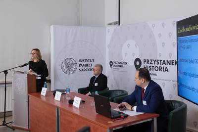 Konferencja „Unboxing obrazów. Wpływ archiwów audiowizualnych i fotograficznych na kulturę” – Warszawa, 27 października 2021. Fot. Mikołaj Bujak (IPN)