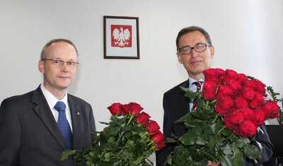 Dr Łukasz Kamiński i dr Jarosław Szarek