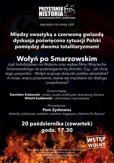 Plakat dyskusji „Wołyń po Smarzowskim”