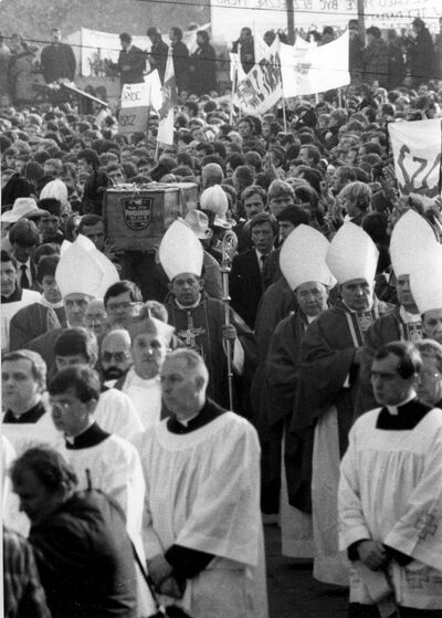 Pogrzeb ks. Jerzego Popiełuszki 3 listopada 1984