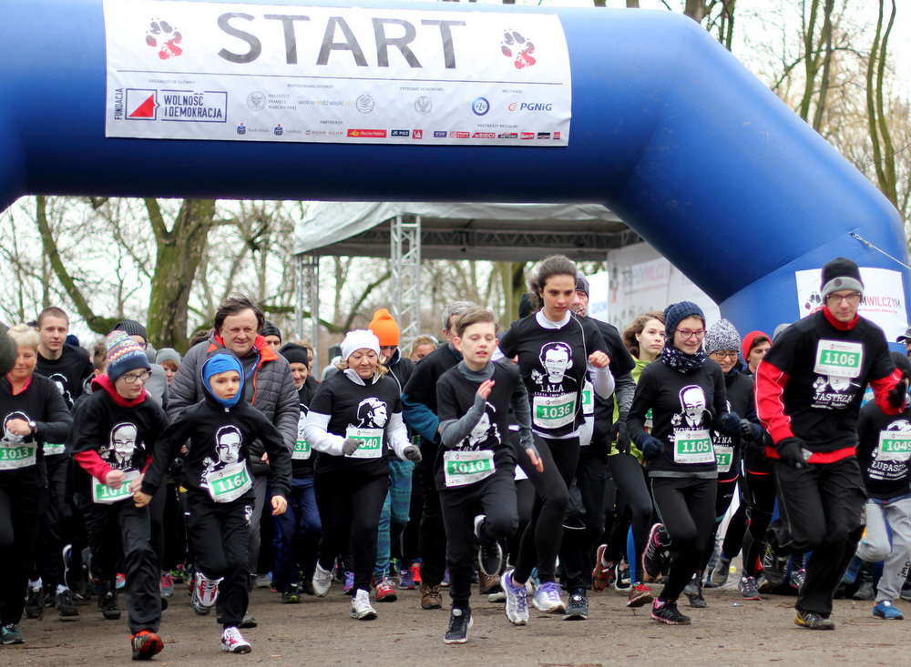 „Tropem Wilczym” – 5. edycja Biegu Pamięci Żołnierzy Wyklętych, 26 lutego 2017 (fot. Marcin Jurkiewicz/IPN)