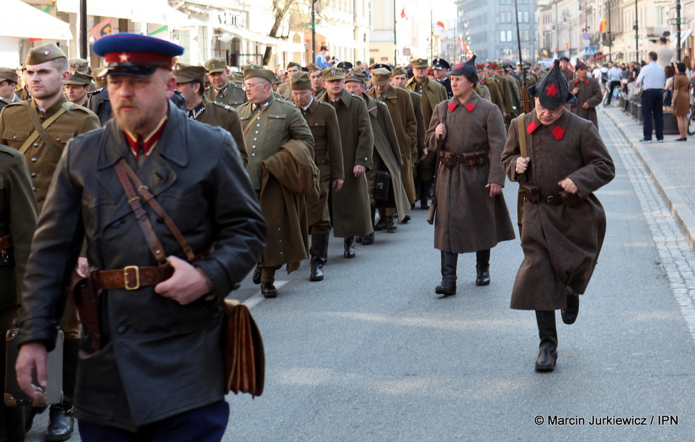 X Katyński Marsz Cieni, Warszawa 2 kwietnia 2017 (fot. Marcin Jurkiewicz)