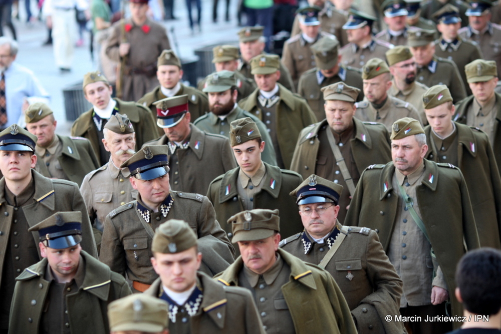 X Katyński Marsz Cieni, Warszawa 2 kwietnia 2017 (fot. Marcin Jurkiewicz)