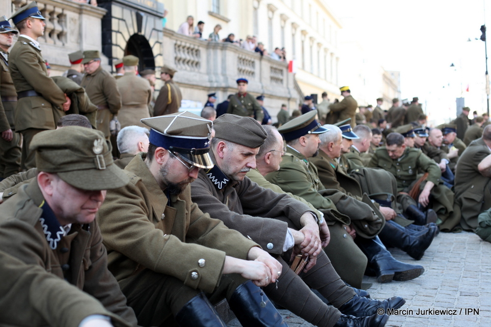 X Katyński Marsz Cieni, Warszawa 2 kwietnia 2017 (fot. Marcin Jurkiewicz)