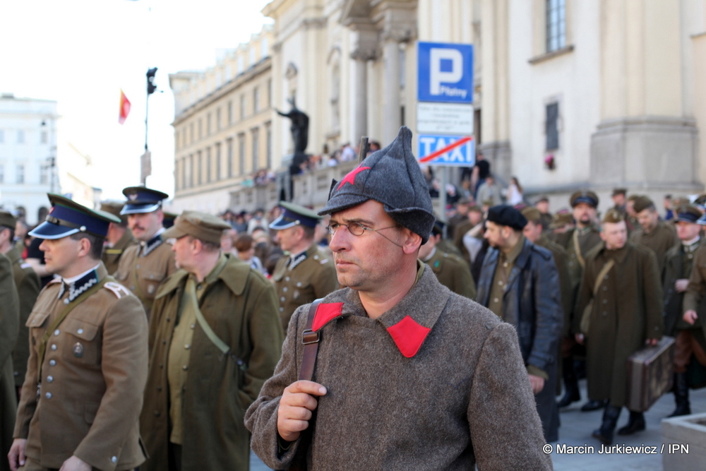 X Katyński Marsz Cieni, Warszawa 2 kwietnia 2017 (fot. Marcin Jurkiewicz)