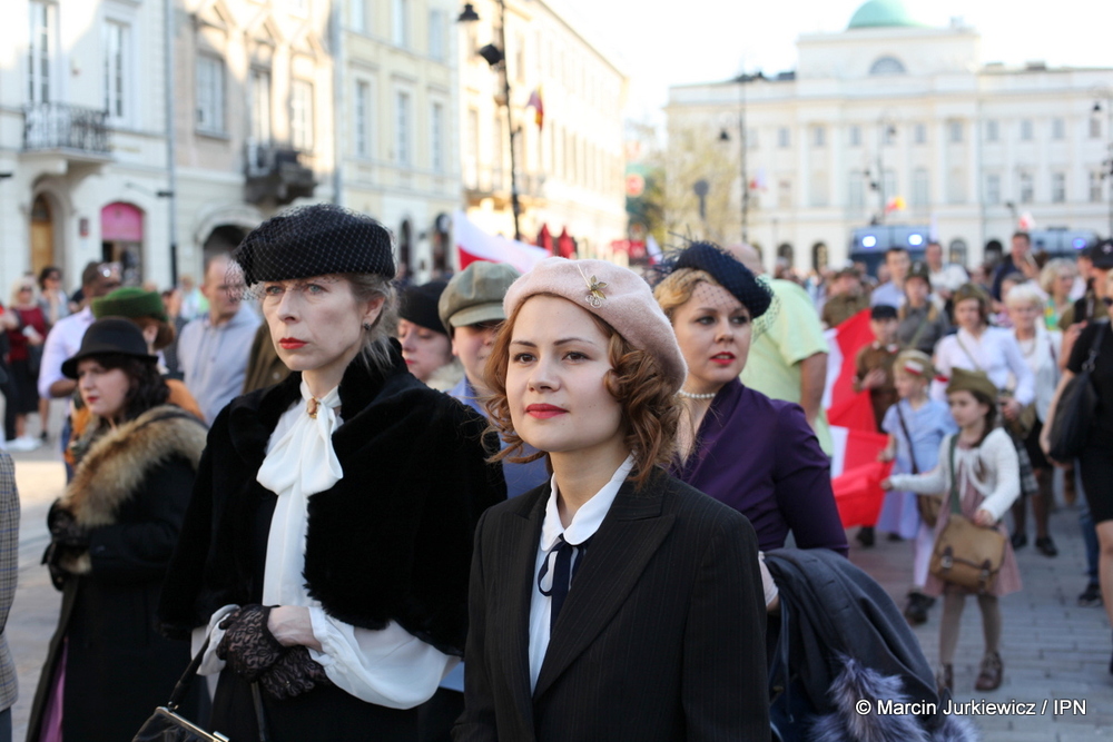X Katyński Marsz Cieni, Warszawa 2 kwietnia 2017 (fot. Marcin Jurkiewicz)