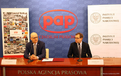 Prezes PAP Artur Dmochowski oraz prezes IPN Jarosław Szarek podpisali porozumienie o współpracy– Warszawa, 27 kwietnia 2017