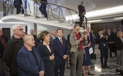W Senacie wystawa IPN „Bunt w imperium - 40. rocznica utworzenia SKS” – Warszawa, 17 maja 2017 Fot. Marcin Jurkiewicz (IPN)