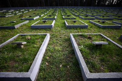 Cmentarz Wojenny Ofiar Hitleryzmu w Jagielle-Niechciałkach – 24 marca 2024. Fot. Sławek Kasper (IPN)