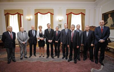 Minister Zdrojewski and Members of the Council, photo: Danuta Matloch, Ministry of Culture