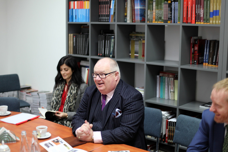 Sir Eric Pickles with his assistant Natalie Tamam (fot. Marcin Jurkiewicz/IPN)