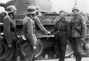 The Soviet and German soldiers.