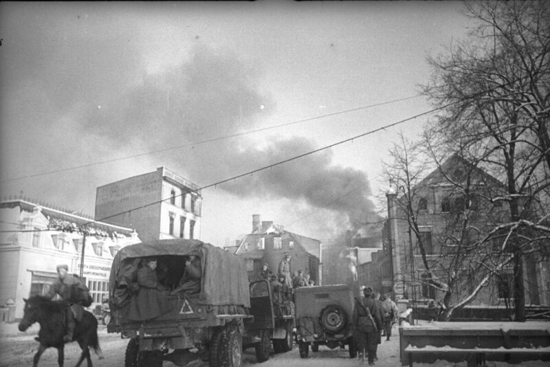 The Soviet Army occupies Olsztyn, 1945; Source: Museum of the Second World War in Gdańsk