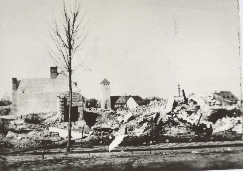 Destroyed Szczytno, 1945. Photo from the collection of the Wojciech Kętrzynski Northern Institute in Olsztyn