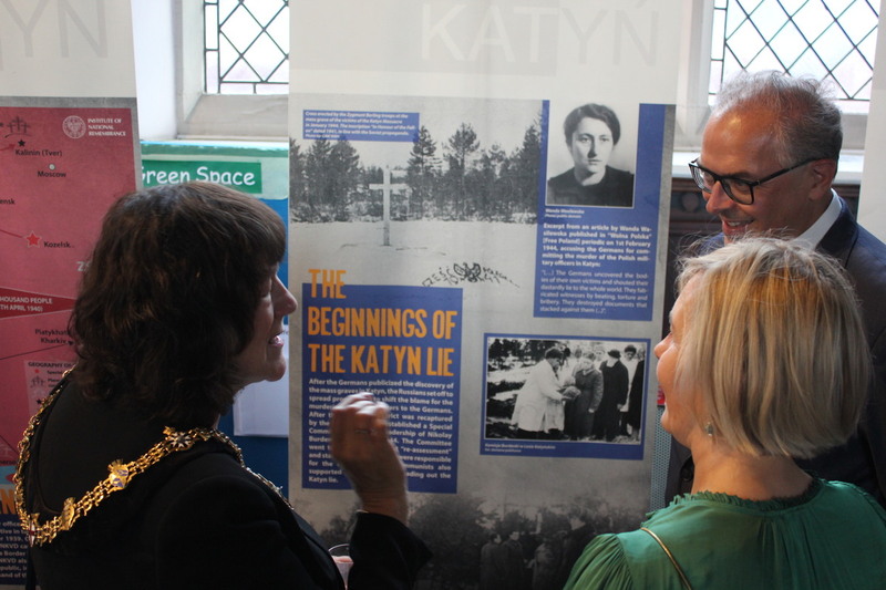 Presentation of the IPN exhibition entitled The Katyn Massacre of 1940: Extermination of the Polish Elite – Stratford-upon-Avon, 12 July 2023; photo: S. Bardski (IPN)