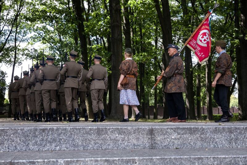 The funerals of Warsaw Insurgents and civilian victims of the Warsaw Uprising whose remains had been found in Czerniaków; Warsaw 4 august 2023; photo; Sławek Kasper IPN
