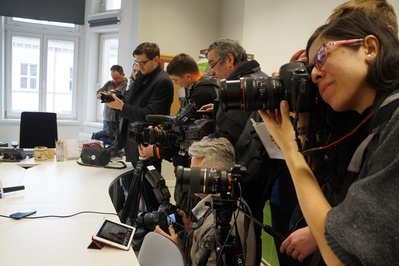 Konferencja prasowa na temat obchodów upamiętniających powstanie WZZ.