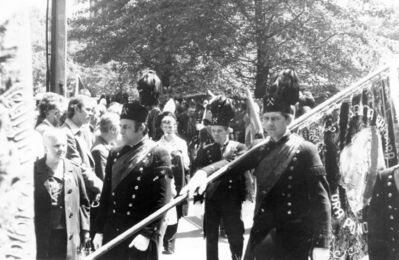 Męska pielgrzymka do Piekar Śląskich w 1977 r.