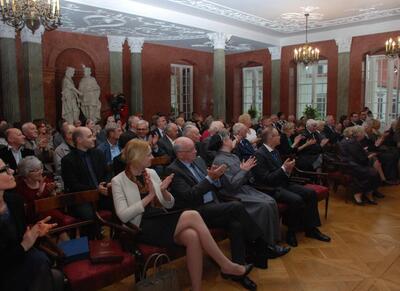 Uroczysta gala wręczenia Nagród Honorowych Prezesa IPN „Świadek Historii” w Sali Czerwonej Pałacu Działyńskich w Poznaniu 