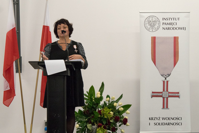 W imieniu odznaczonych przemawiała m.in. Zuzanna Dąbrowska-Denisiuk
