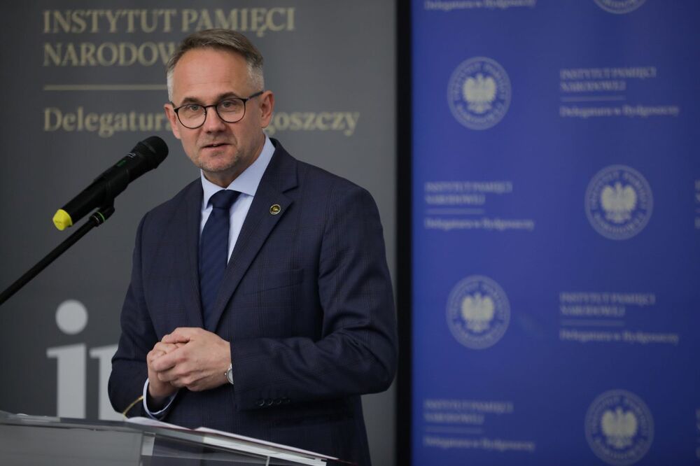 Uroczystość wręczenia Medali Reipublicae Memoriae Meritum – Bydgoszcz, 6 sierpnia 2024. Na zdj. dyrektor Oddziału IPN w Gdańsku dr Marek Szymaniak. Fot. Mikołaj Bujak (IPN)