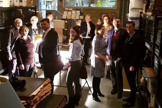 Delegacja IPN zwiedza archiwum „Dziennika Związkowego” – 16 stycznia 2018