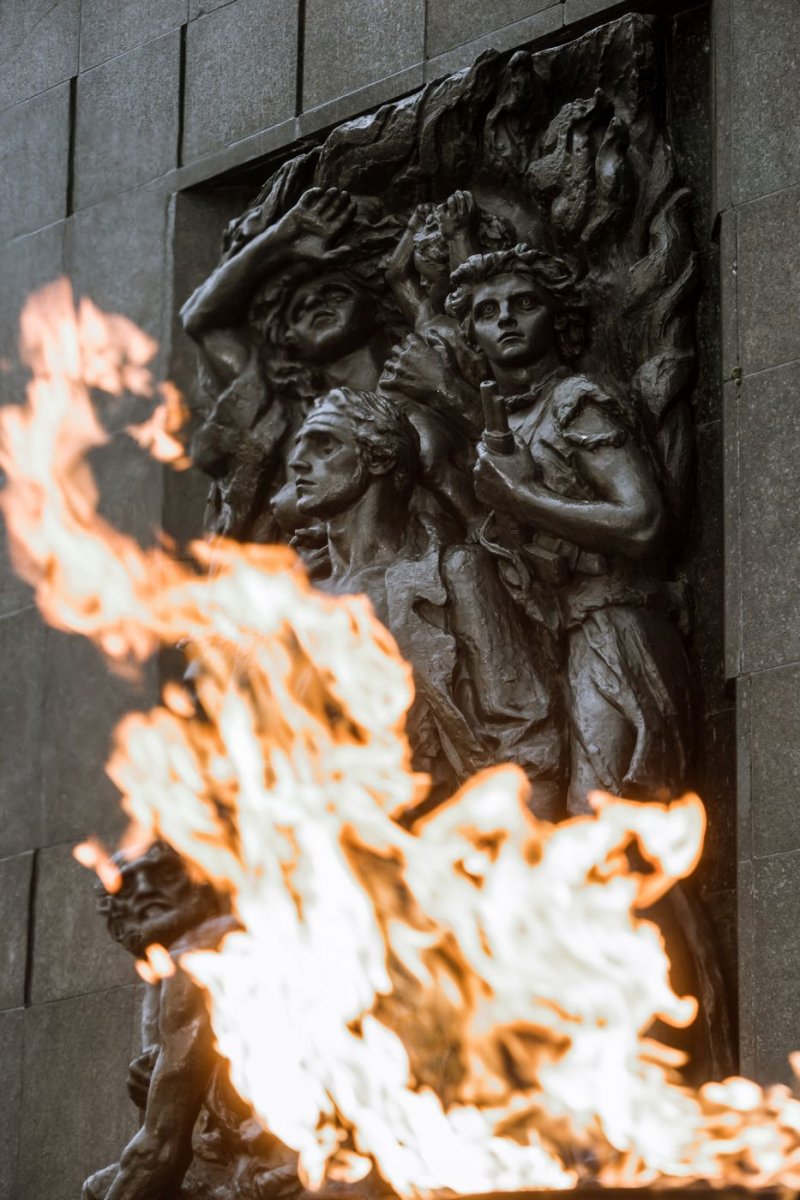 Uroczystości pod pomnikiem Bohaterów Getta w Warszawie – 29 stycznia 2018. Fot. Sławomir Kasper (IPN)