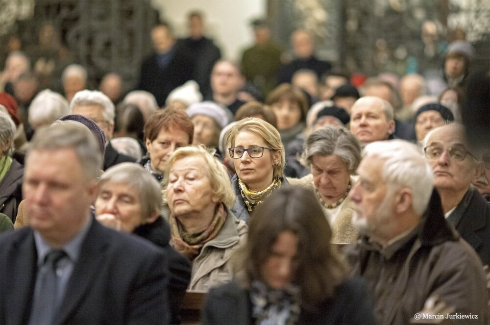 Uroczysta msza pogrzebowa śp. prof. Barbary Otwinowskiej – 26 stycznia 2018. Fot. Marcin Jurkiewicz (IPN)