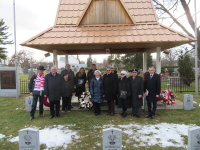 Delegacja IPN w Kanadzie – 14–17 lutego 2018. Na Cmentarzu Hallerczyków w Niagara-on-the-Lake