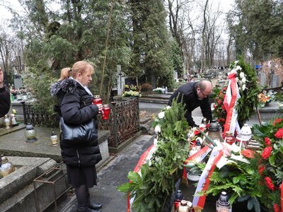 80. rocznica śmierci Romana Dmowskiego - Cmentarz Bródnowski fot. Mateusz Niegowski