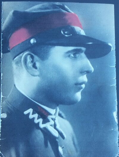 Konstanty Dyzio, fotografia pamiątkowa z okresu zasadniczej służby wojskowej 1934 r.