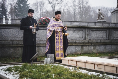 Ceremonia pogrzebowa żołnierzy Armii Czerwonej – fot. MN/BUWiM