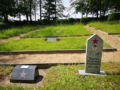 Cmentarz wojenny w Mełnie - przed remontem