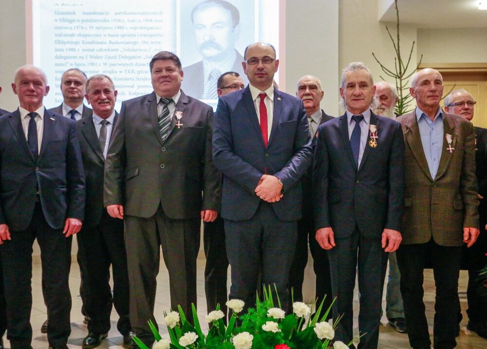 Uroczystość wręczenia Krzyży Wolności i Solidarności – Elbląg, 18 grudnia 2017. Fot. Sławomir Kasper (IPN)