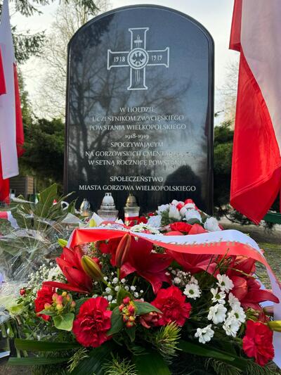 Prezentacja nagrobka Powstańca Wielkopolskiego – Marcina Kalmana – Gorzów Wielkopolski, 16 lutego 2024 r.